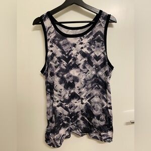 RUDE men’s black and white tank top